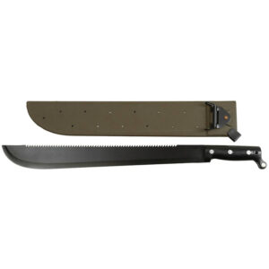 Machete kés, zöld tokkal