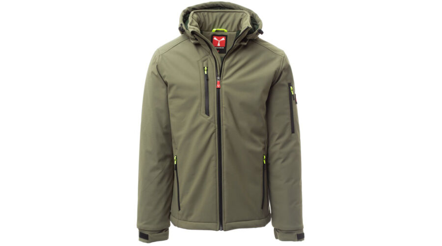 Payper Creek Pad bélelt softshell kabát katonai zöld